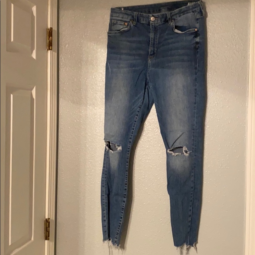 H & M high waisted skinny jeans size 10